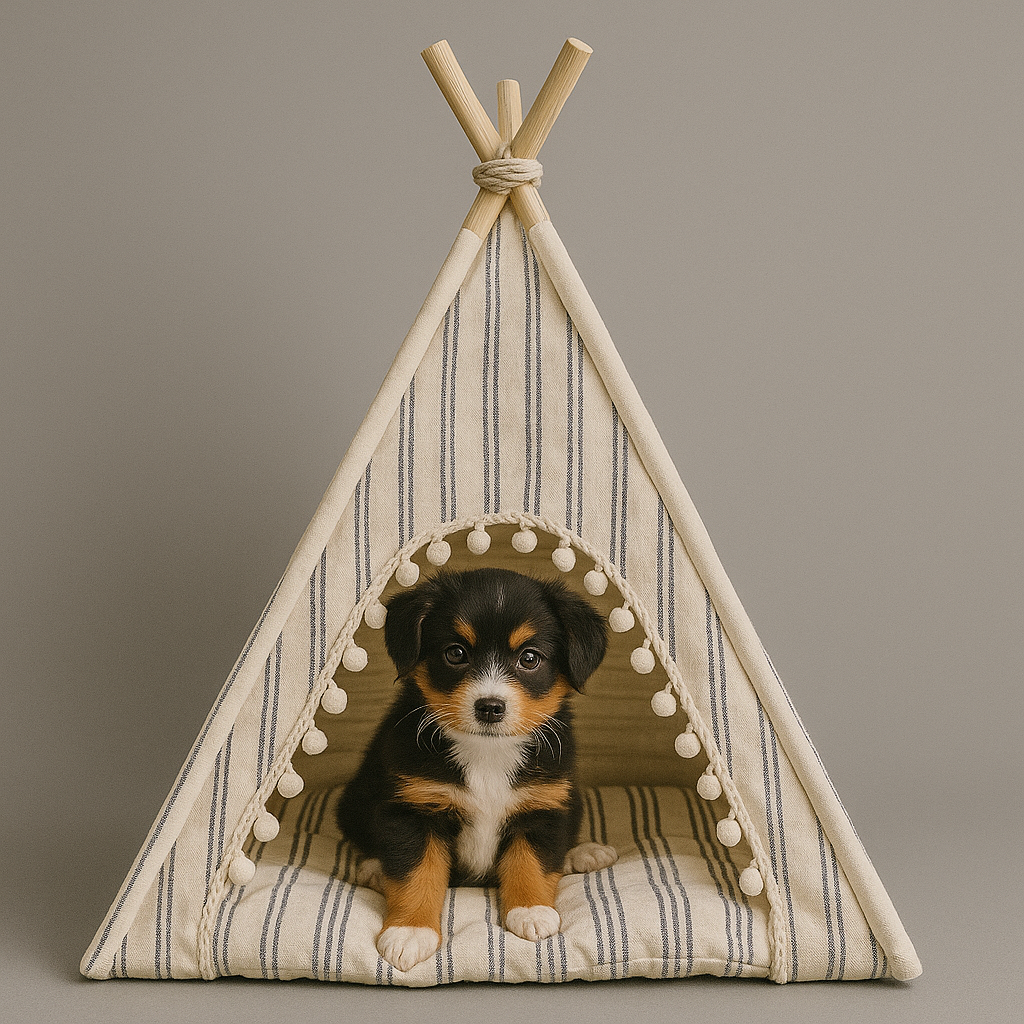 Nordic Stripe Pet Tent