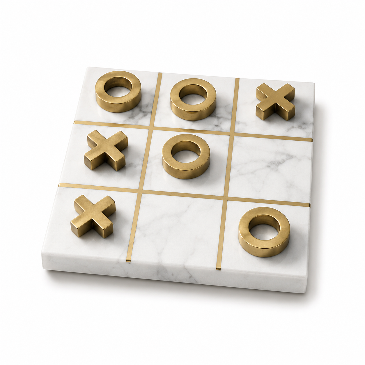 Marble Tic-Tac-Toe Game Set