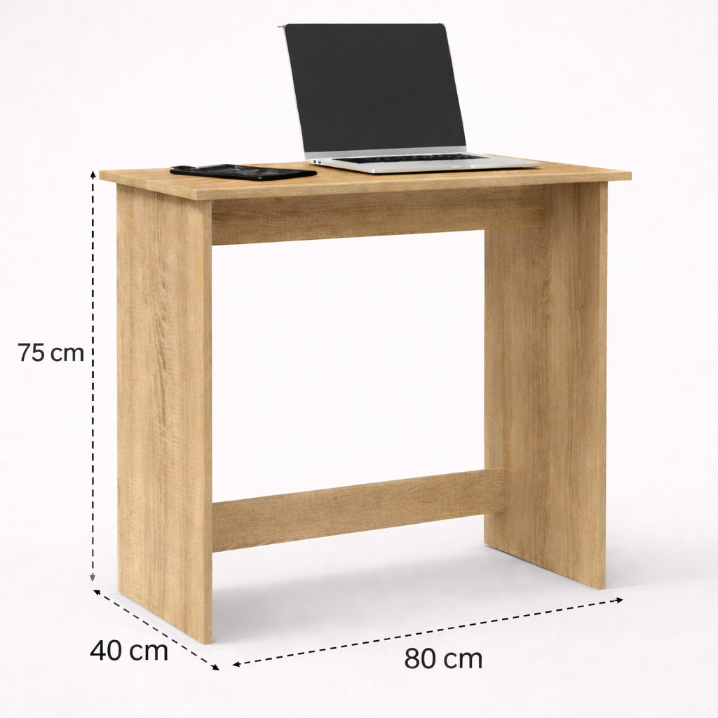 Smart Livin Vuku Engineered Wood Study Table - Virgin Oak