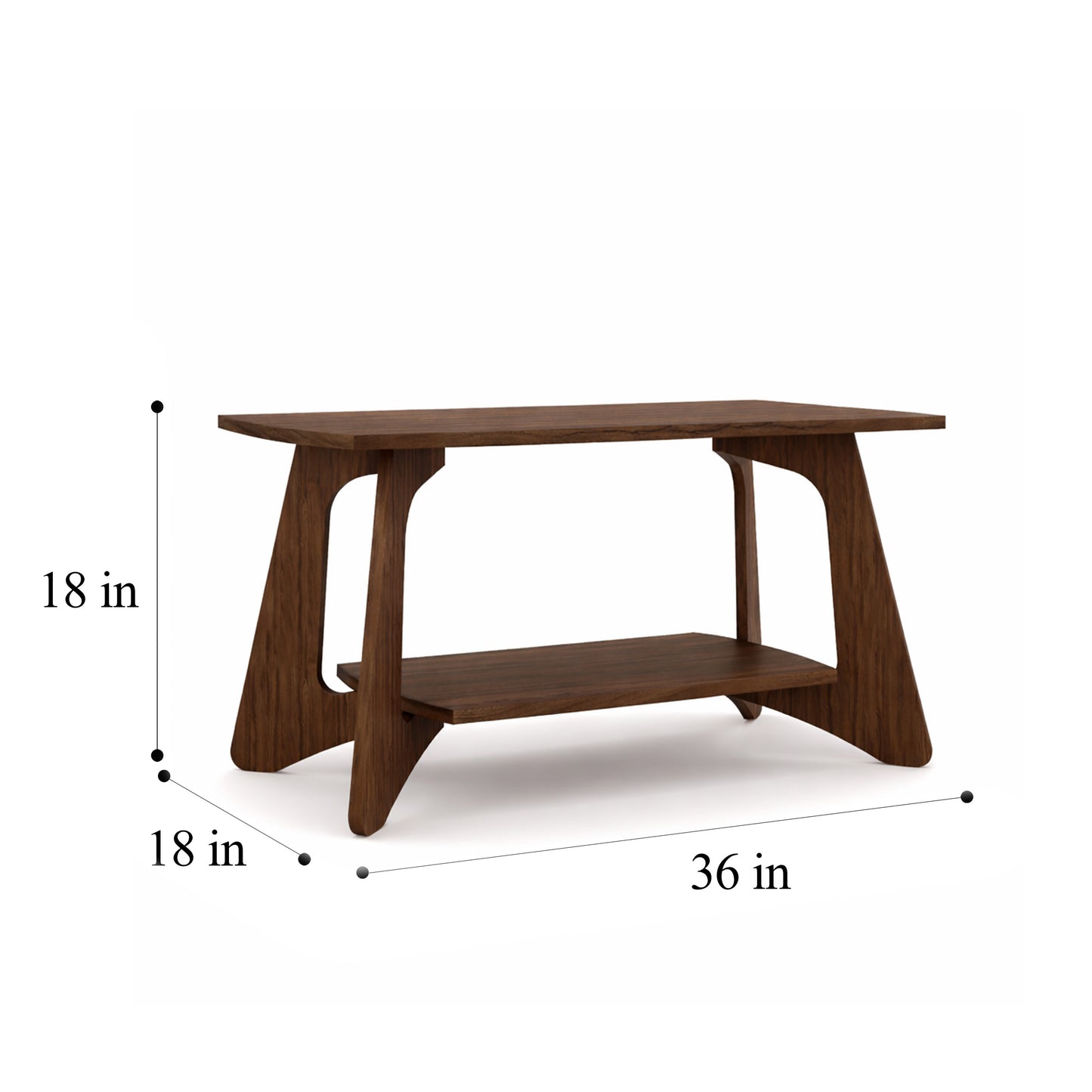 Smart Livin Arco Engineered Wood Coffee Table - Auburn Oak