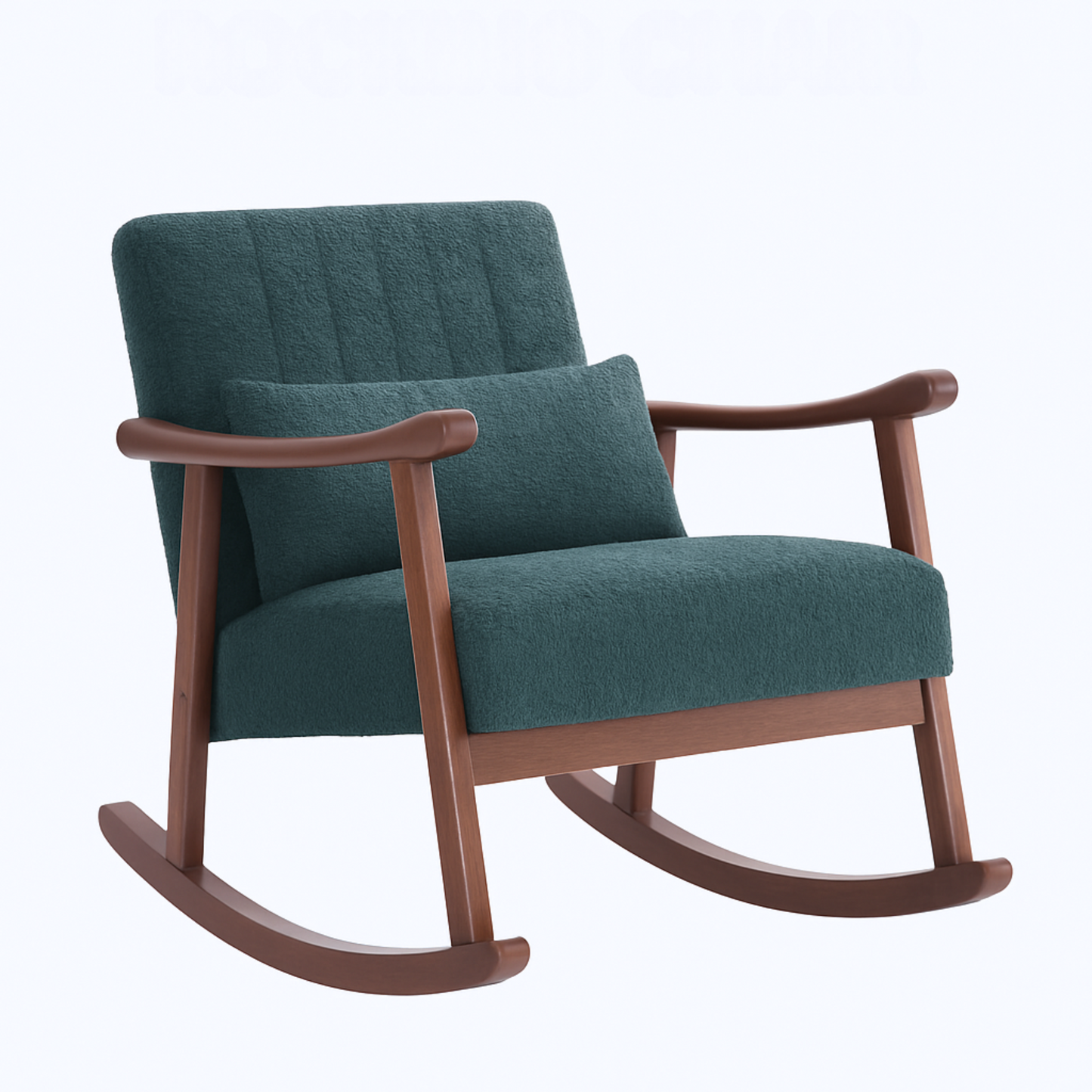 Margaret Wooden Rocking Chair - Cotton – Comfortable Upholstered Seating