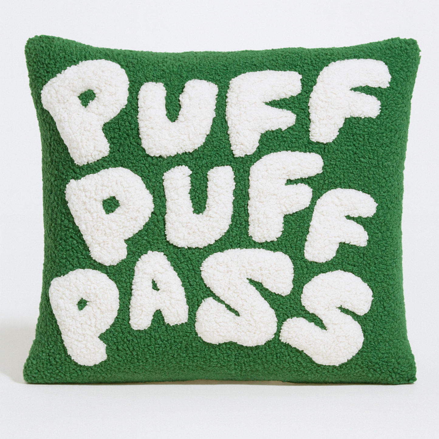 Puff Puff Pass Hooked Cushion – Retro Vibes