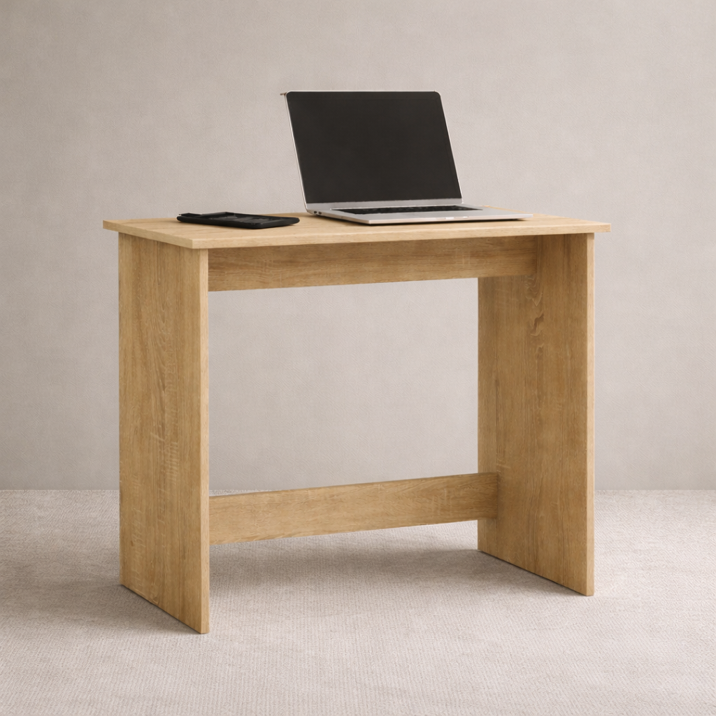Smart Livin Vuku Engineered Wood Study Table - Virgin Oak