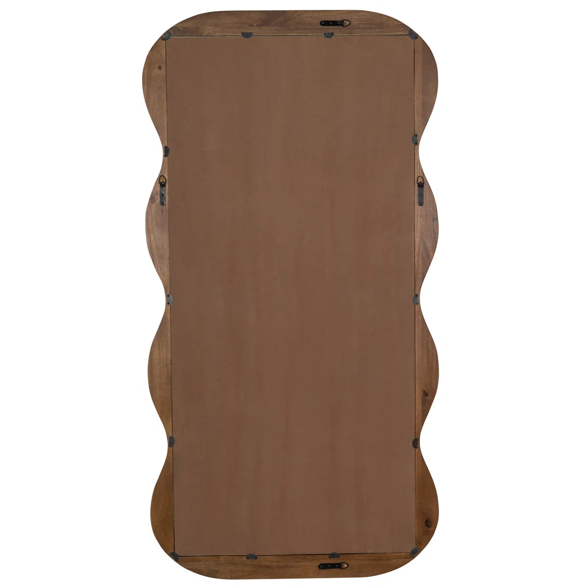 Wavy Wooden Frame Full-Length Mirror
