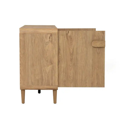 Scandinavian Oak Sideboard with Drawers & Cabinets
