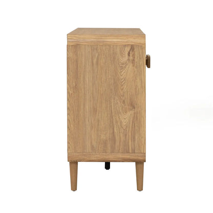 Scandinavian Oak Sideboard with Drawers & Cabinets