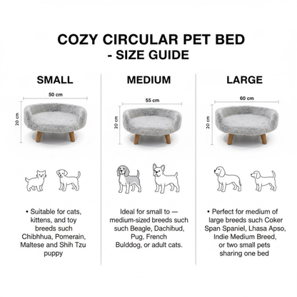 Plush Luxe Pet Bed - Mocha Beige