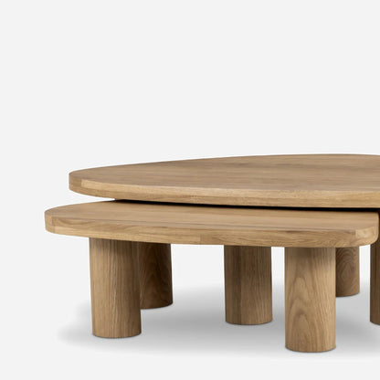 Cavaro Solid Wood Nesting Coffee Table Set