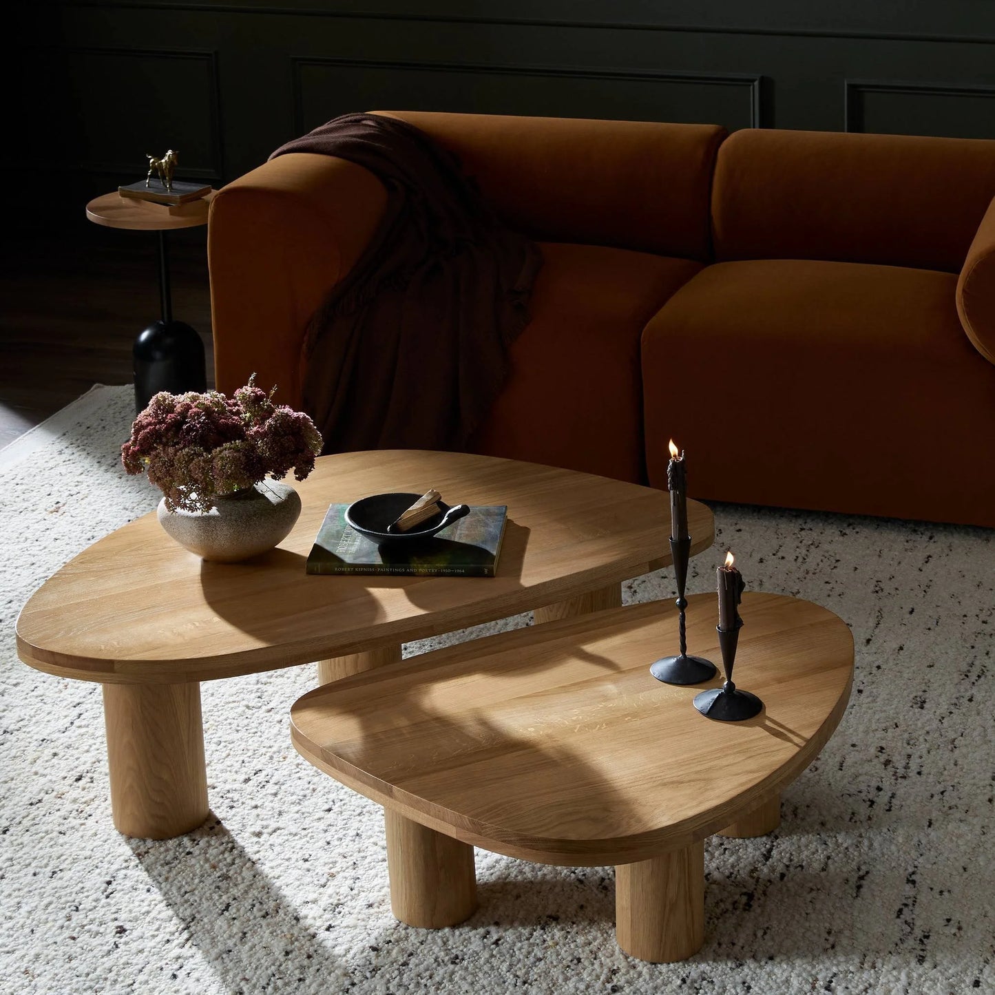 Cavaro Solid Wood Nesting Coffee Table Set