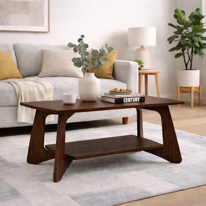 Smart Livin Arco Engineered Wood Coffee Table - Auburn Oak