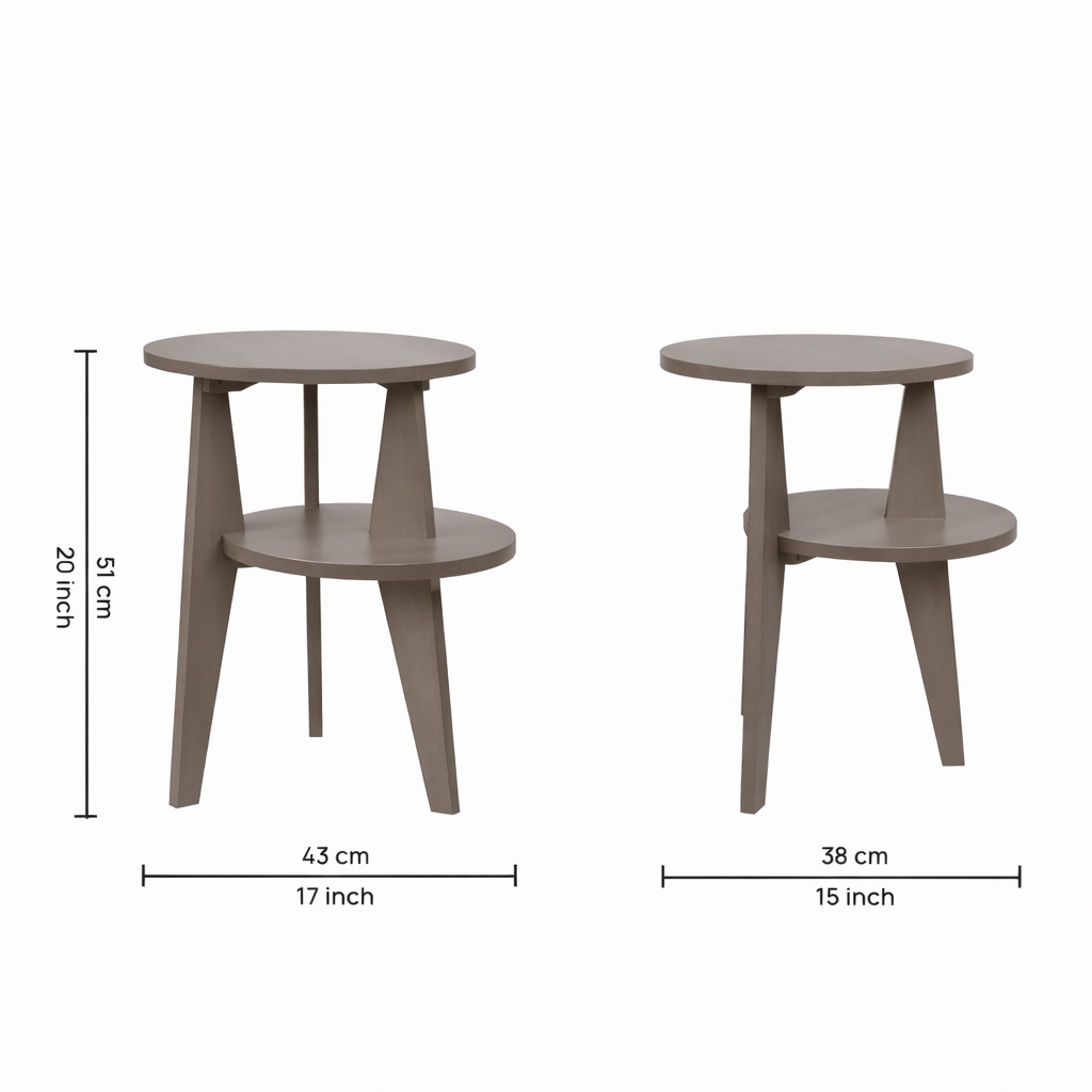 Smart Livin Ned Engineered Wood End Table - Auburn Oak