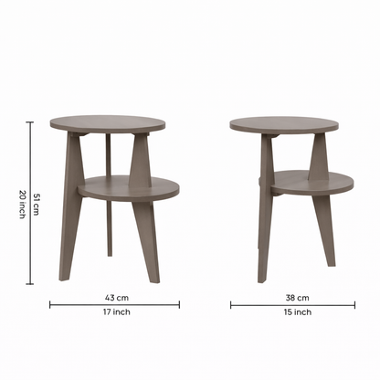 Smart Livin Ned Engineered Wood End Table - Auburn Oak