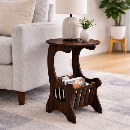 Smart Livin Milo Engineered Wood End Table - Auburn Oak