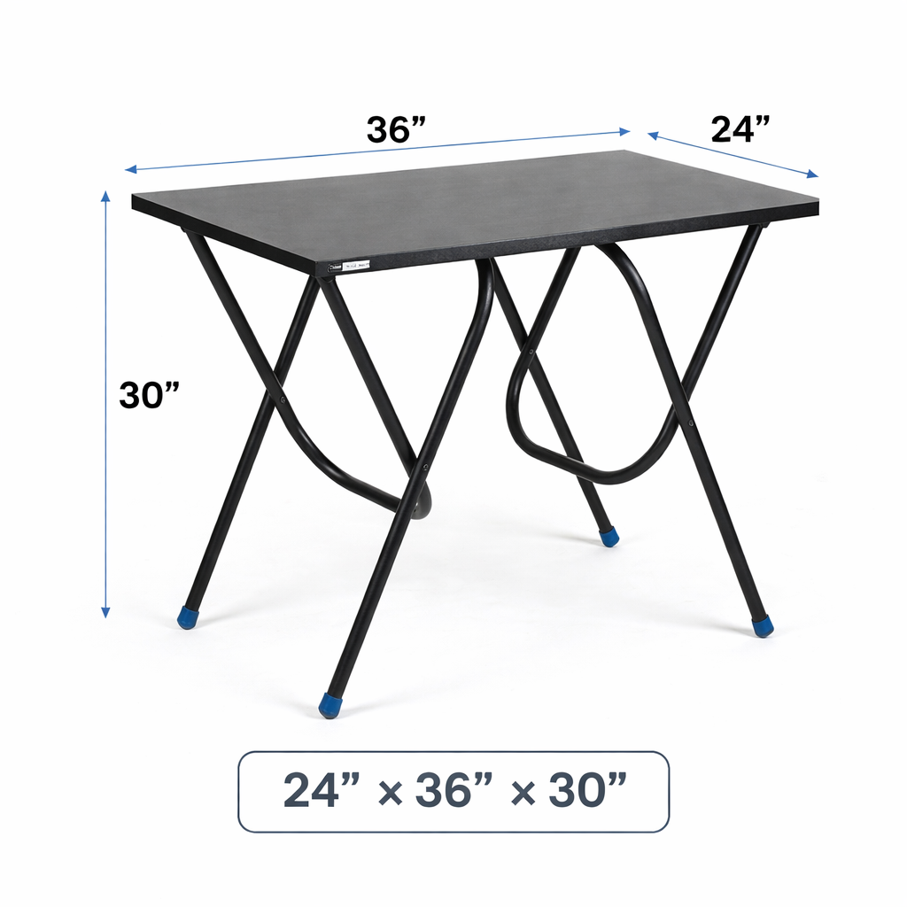Foldable Study Table | Portable Work Desk for Home, Office & Study - BLACK