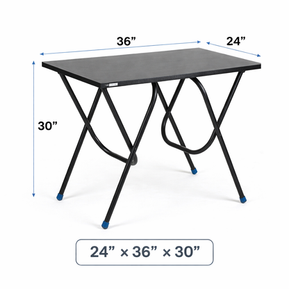 Foldable Study Table | Portable Work Desk for Home, Office & Study - BLACK