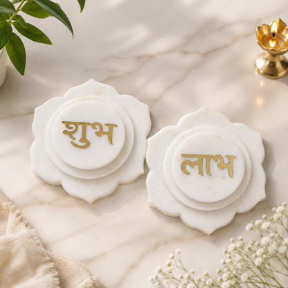 Elegant Marble Shubh Labh