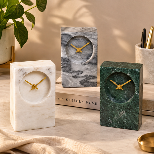 Marble Desk Clock