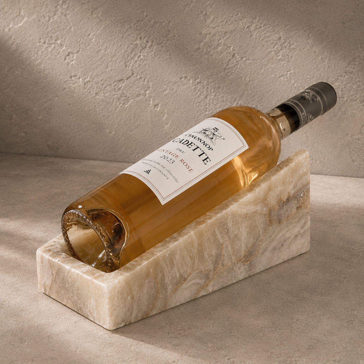 Natural Marble Bottle Holder – Luxury Barware & Tabletop Display Stand