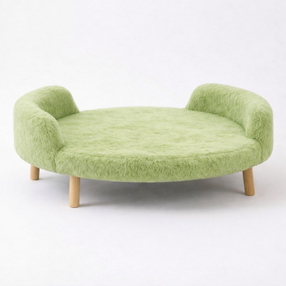 Luxe Raised Pet Sofa Bed for Large Dogs – Sage Green | XL & XXL Sizes