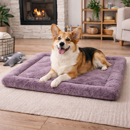 Ultra-Soft Plush Pet Floor Mat – Levender - Washable & Non-Slip