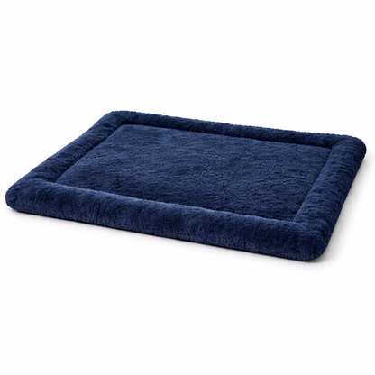 Ultra-Soft Plush Pet Floor Mat – Indigo Blue - Washable & Non-Slip