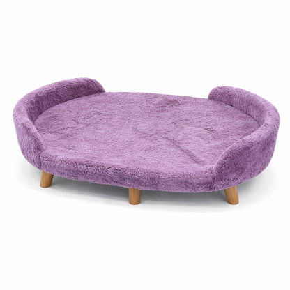 Luxe Raised Pet Sofa Bed for Large Dogs – Lavender | XL & XXL Sizes (Copy)