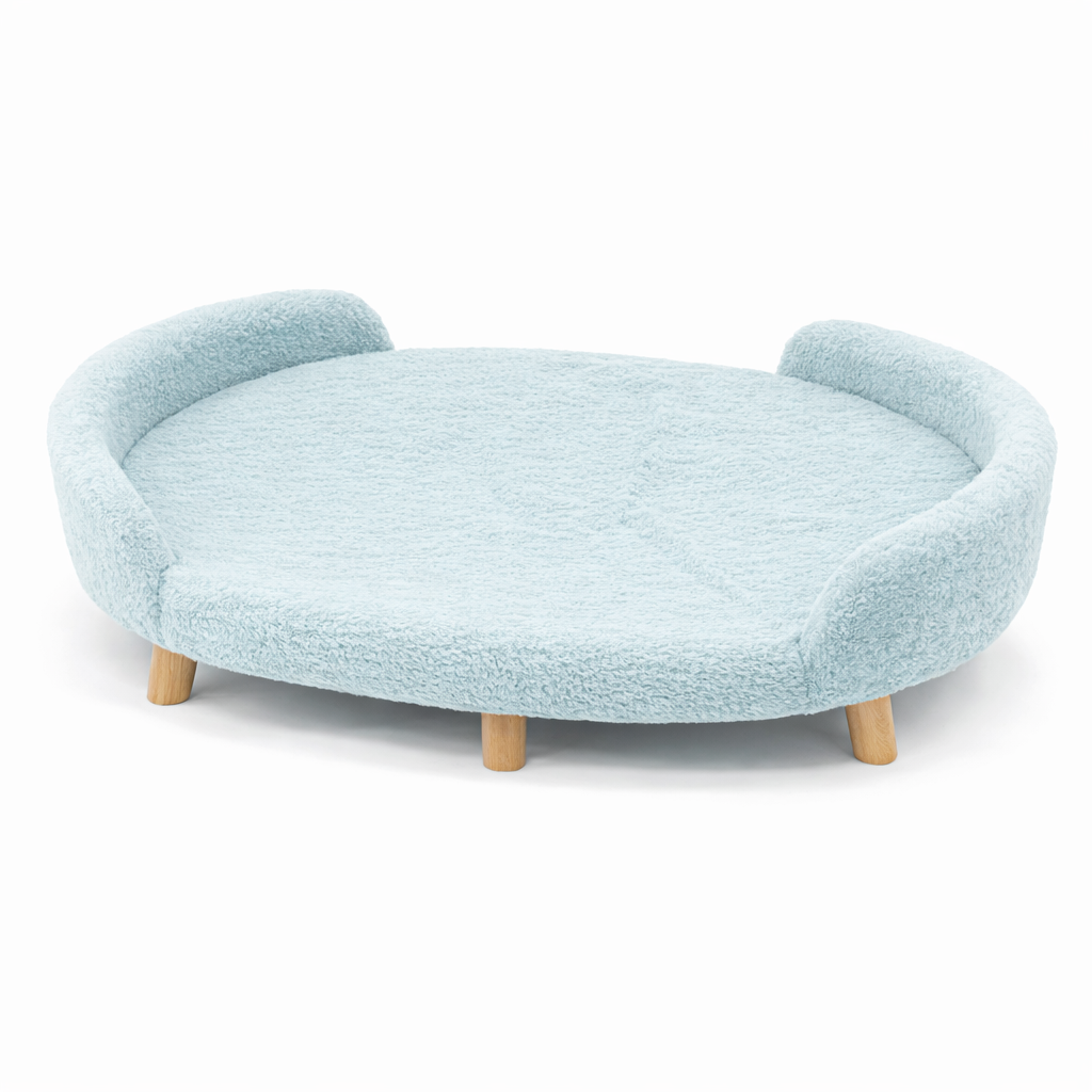 Luxe Raised Pet Sofa Bed for Large Dogs – Aqua Blue| XL & XXL Sizes