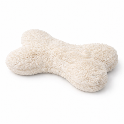 Ultra Soft Bone Shape Pet Pillow – Ivory