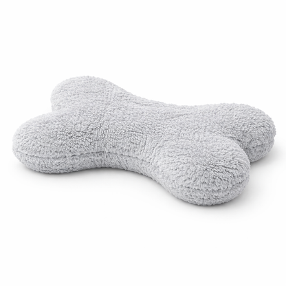 Ultra Soft Bone Shape Pet Pillow – Grey