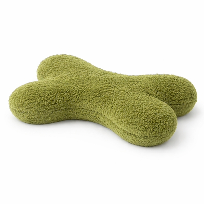 Ultra Soft Bone Shape Pet Pillow – Green