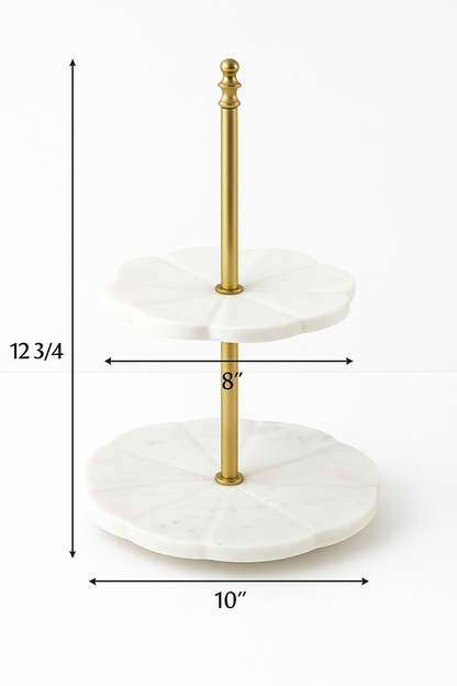 Marble Festive Treat Tier Stand