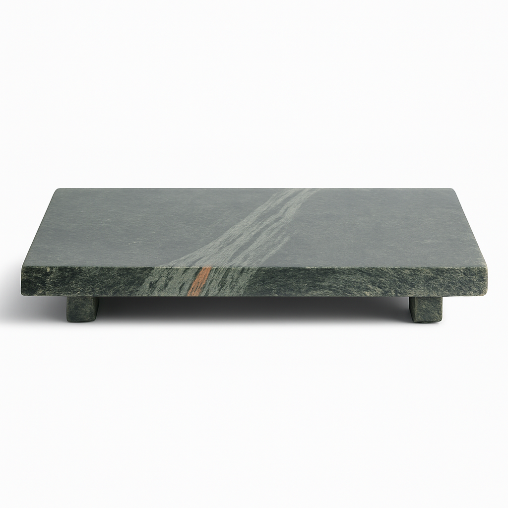 Green Marble Riser Stand – Rectangular