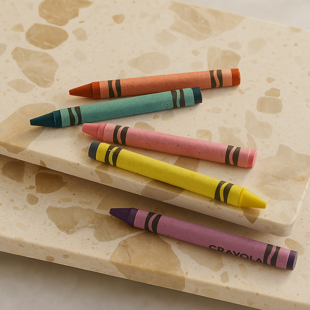 Golden Marble Riser Stand Set – 2 Piece