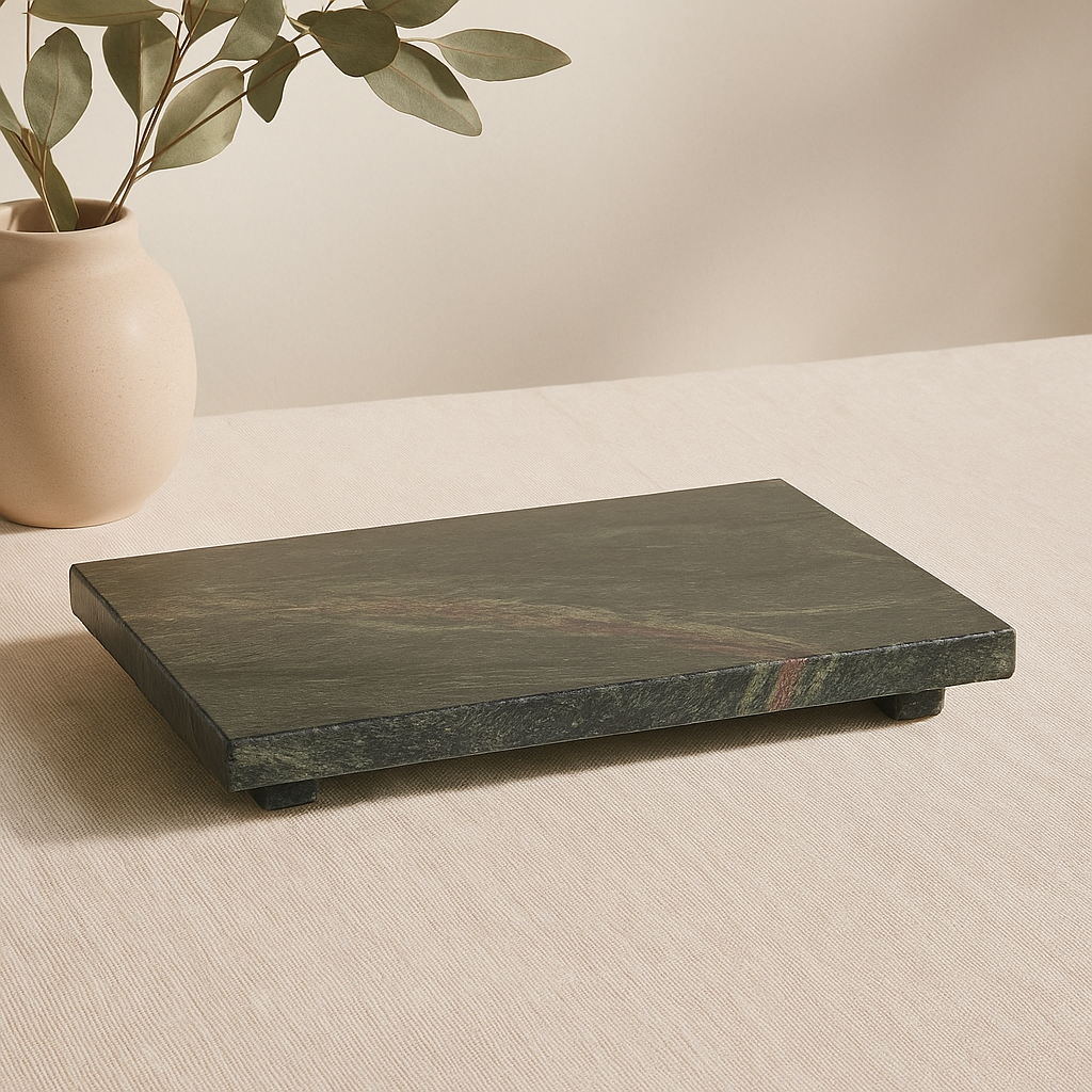Green Marble Riser Stand – Rectangular