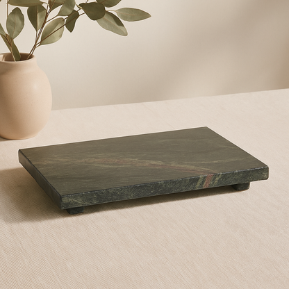 Green Marble Riser Stand – Rectangular