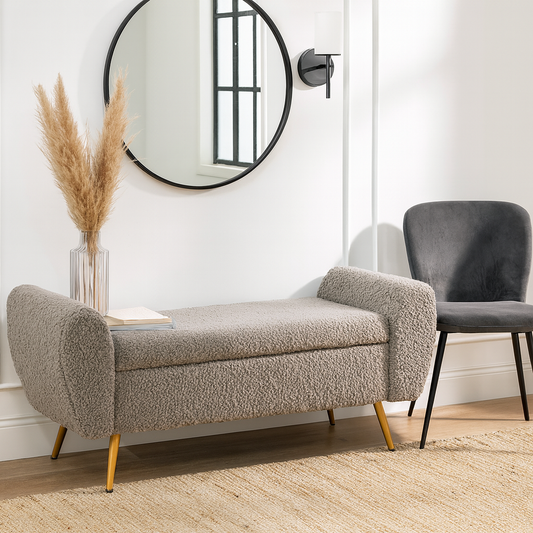 Barcarolle Polyester Bench - Steel – Comfortable Upholstered Seating