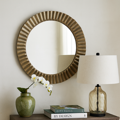 Celestial Fold Aluminium Glass Mirror – High-Quality Glass with Clear Reflection