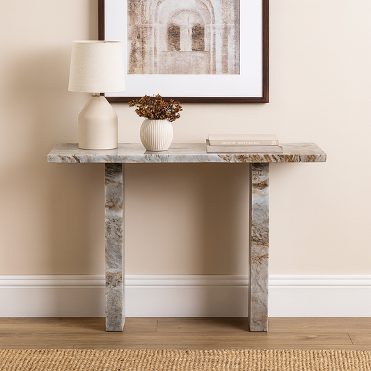 Butterscotch Indian Marble Console Table – Handcrafted Luxury Stone Furniture