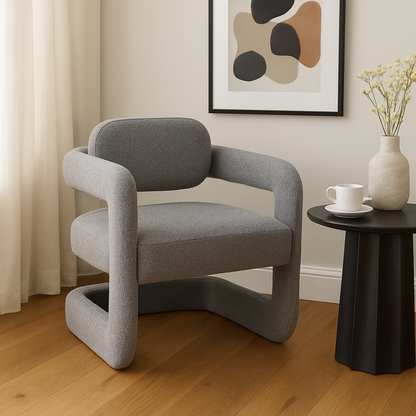 Melora Cotton Accent Chair – Modern Lounge Chair