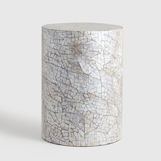 Luisa Round Accent Table – Elegant Wooden Side Table