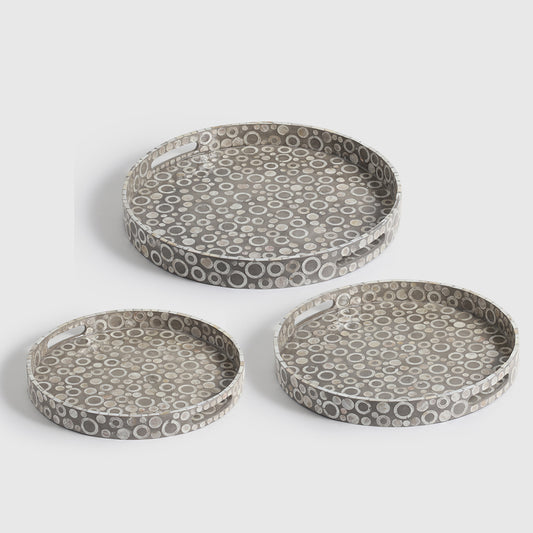 Kass Pearl Tray – Elegant Decorative Serving Set