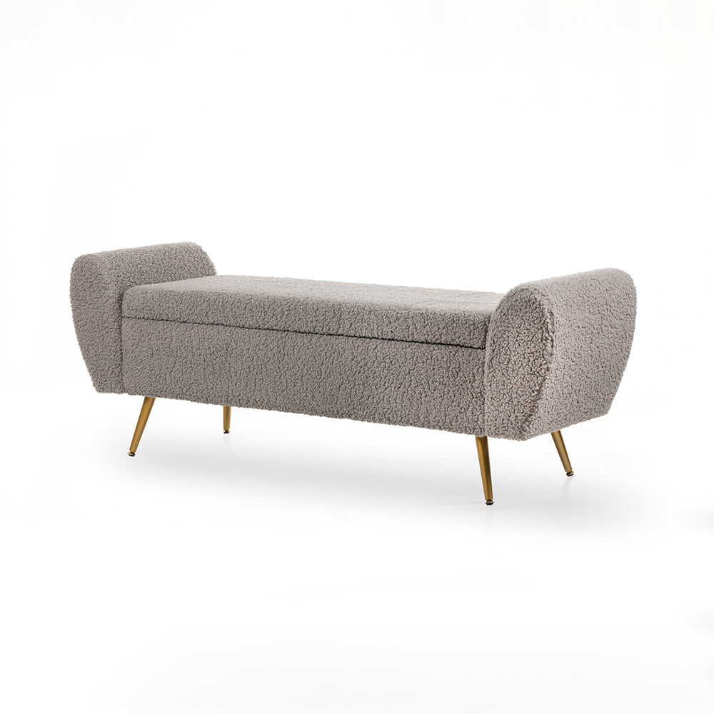Barcarolle Polyester Bench - Steel – Comfortable Upholstered Seating