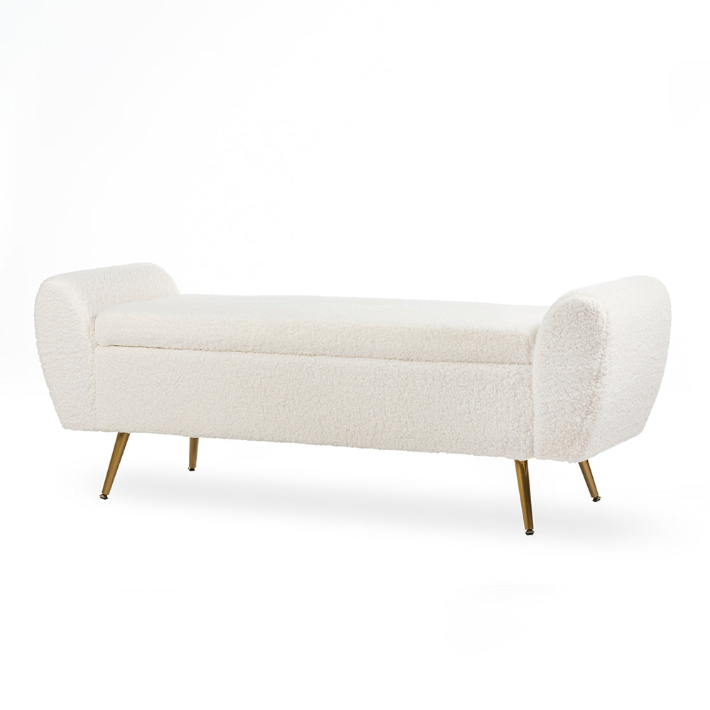 Barcarolle Polyester Bench - Steel – Comfortable Upholstered Seating
