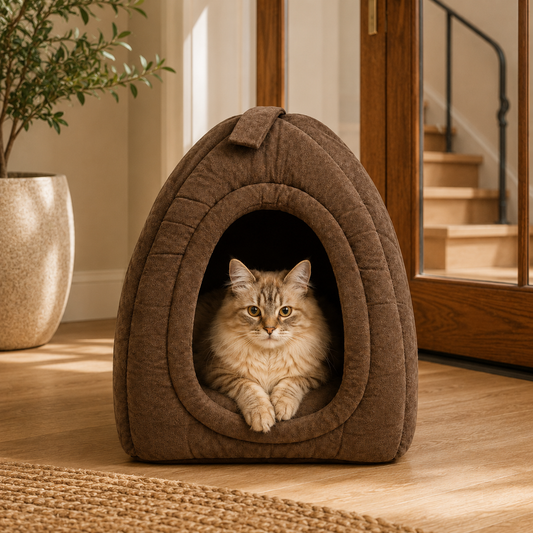 Cocoa Comfort Pet Cave
