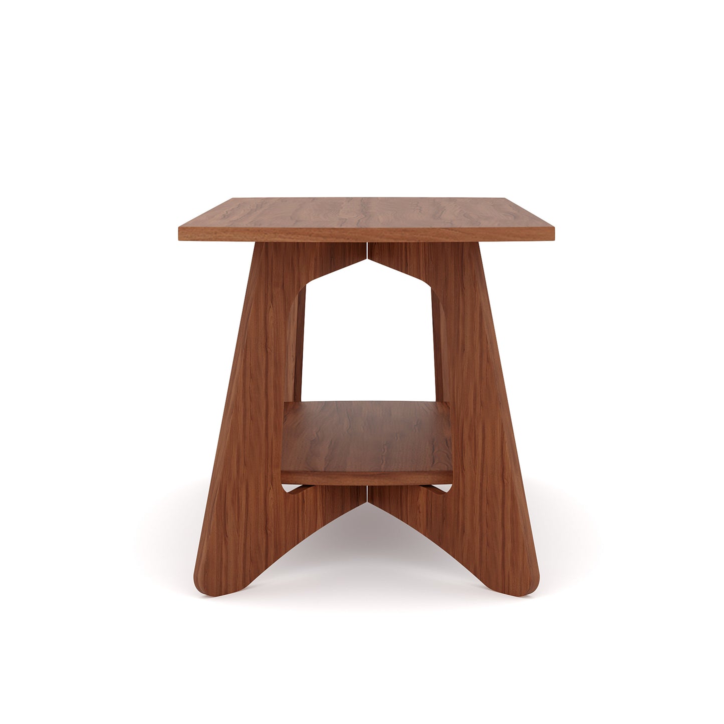 Smart Livin Arco Engineered Wood Coffee Table - Walnut Brown