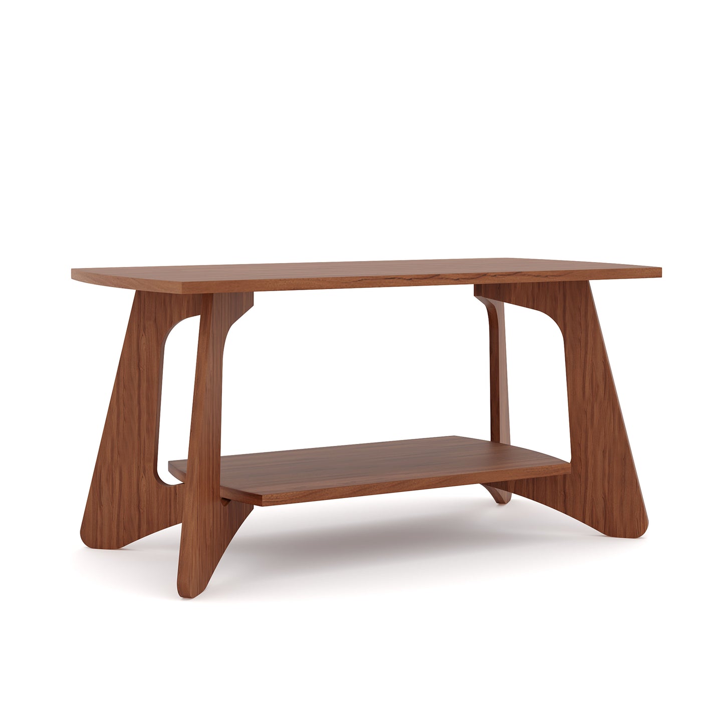 Smart Livin Arco Engineered Wood Coffee Table - Walnut Brown