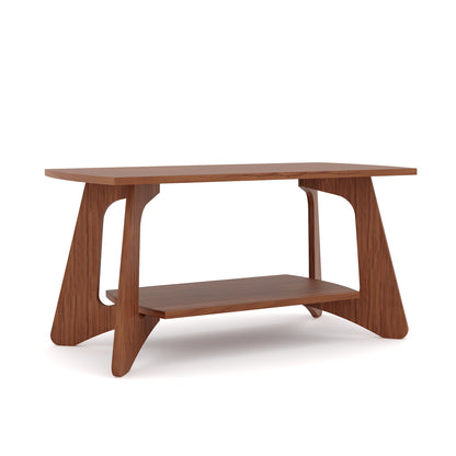 Smart Livin Arco Engineered Wood Coffee Table - Walnut Brown