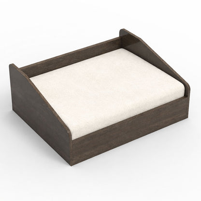 SmartLivin Storage Pet Bed with Cushion - Auburn Oak