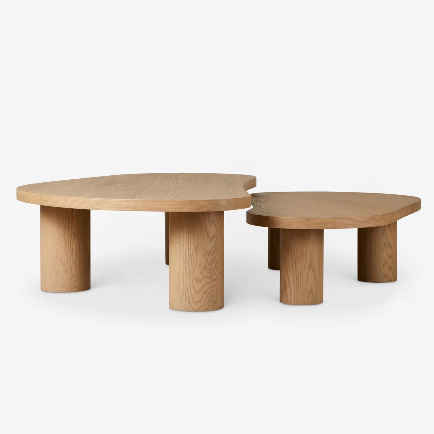 Lunari Solid Wood Nesting Coffee Table Set