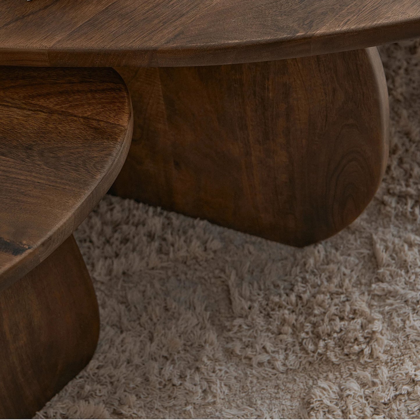 Varen Solid Wood Nesting Coffee Table Set